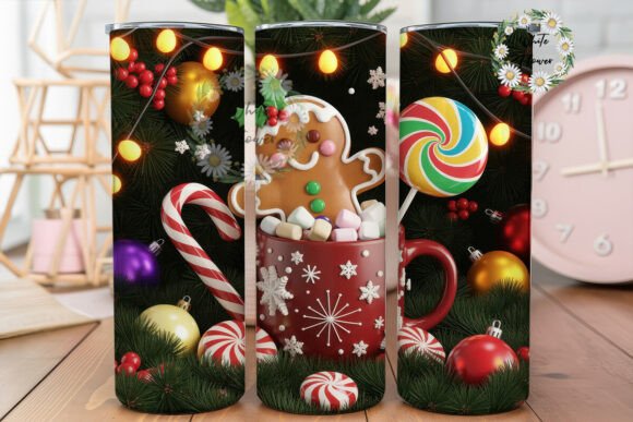Gingerbread Mug Festive 20oz Wrap