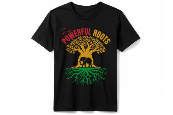 Powerful Roots Elephant T-Shirt