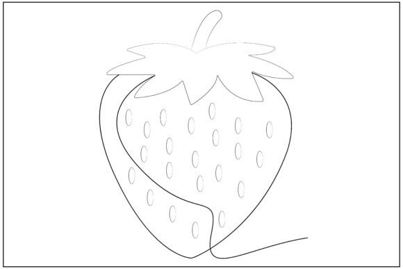 Strawberry Line Art Review